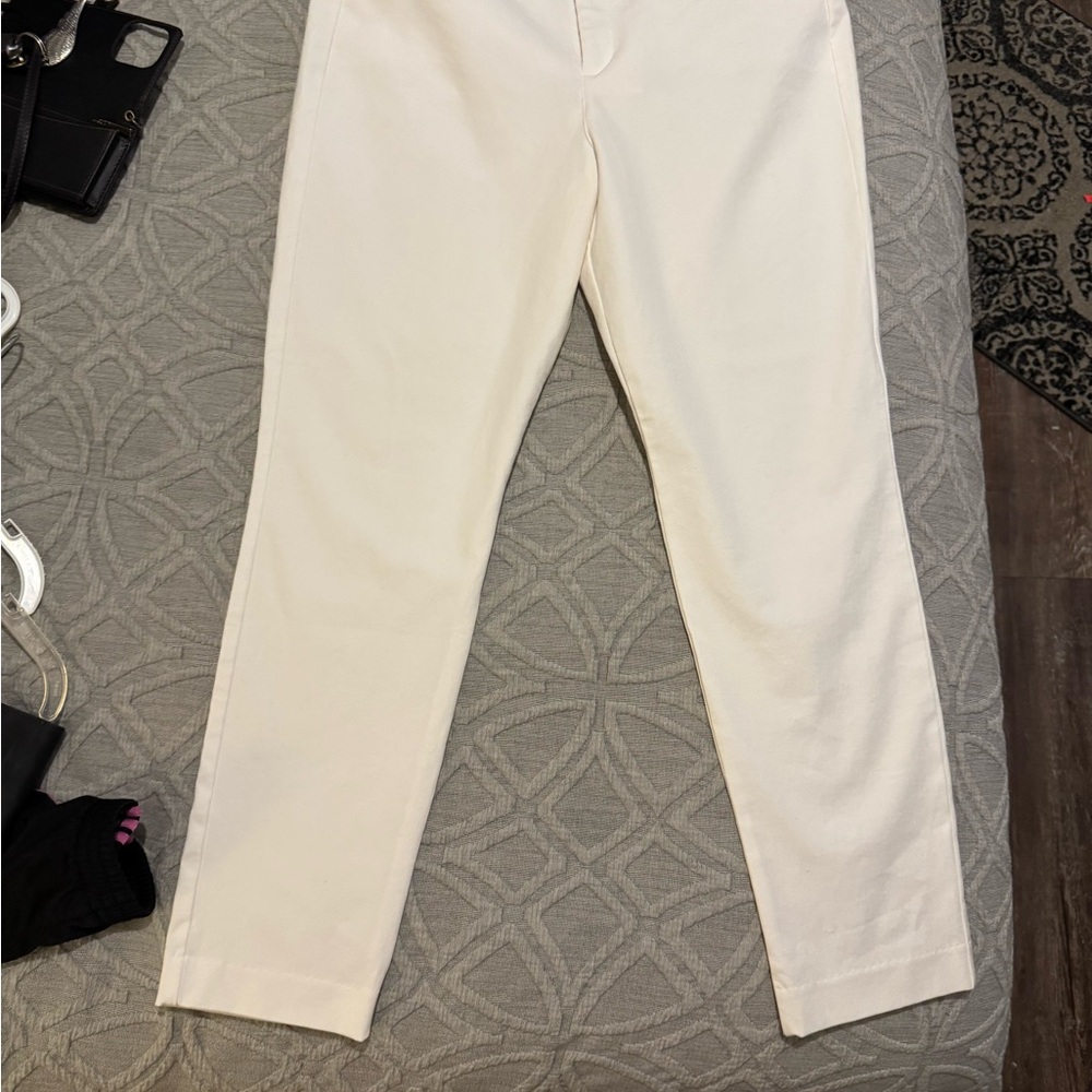 Old Navy Women's Cream Ankle Pants